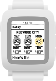 A three-day weather widget for Redwood City. On Saturday, it will be partly cloudy with highs of 62° and lows of 43°. On Sunday, it will be partly cloudy with highs of 69° and lows of 46°. On Monday, it will by sunny with highs of 76° and lows of 48°. Below, it reads: Here's the…