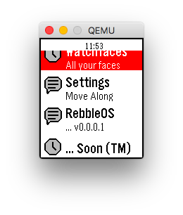 RebbleOS QEMU